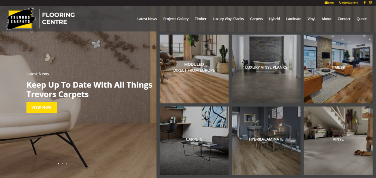Trevors Carpet Supplier of Timber, Luxury Vinyl Planks, Hybrid
